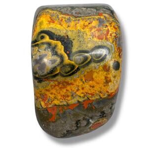 Bumblebee Jasper Rock Stone Smooth Polished Beautiful Coloration 3.64Lbs Natural